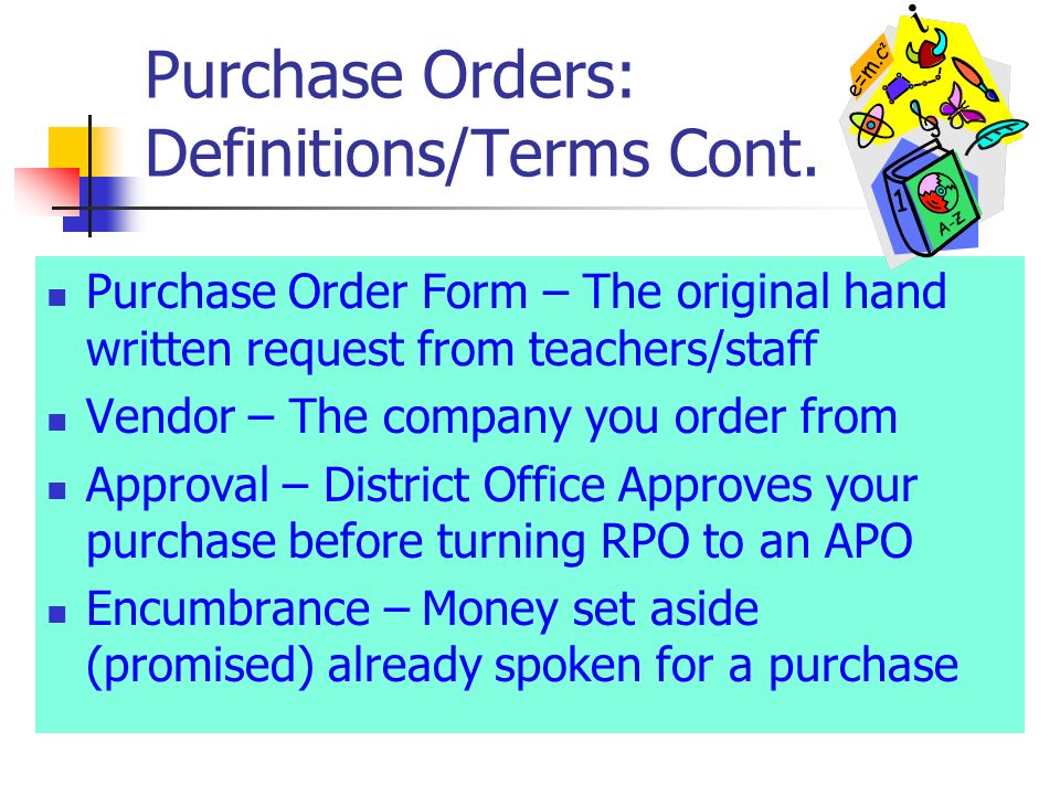 district budget accounts introduction to purchase orders electronic purchase order