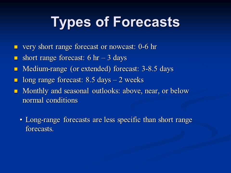Chapter 9: Weather Forecasting Acquisition of weather information  Acquisition of weather information Weather forecasting tools Weather  forecasting tools. - ppt download