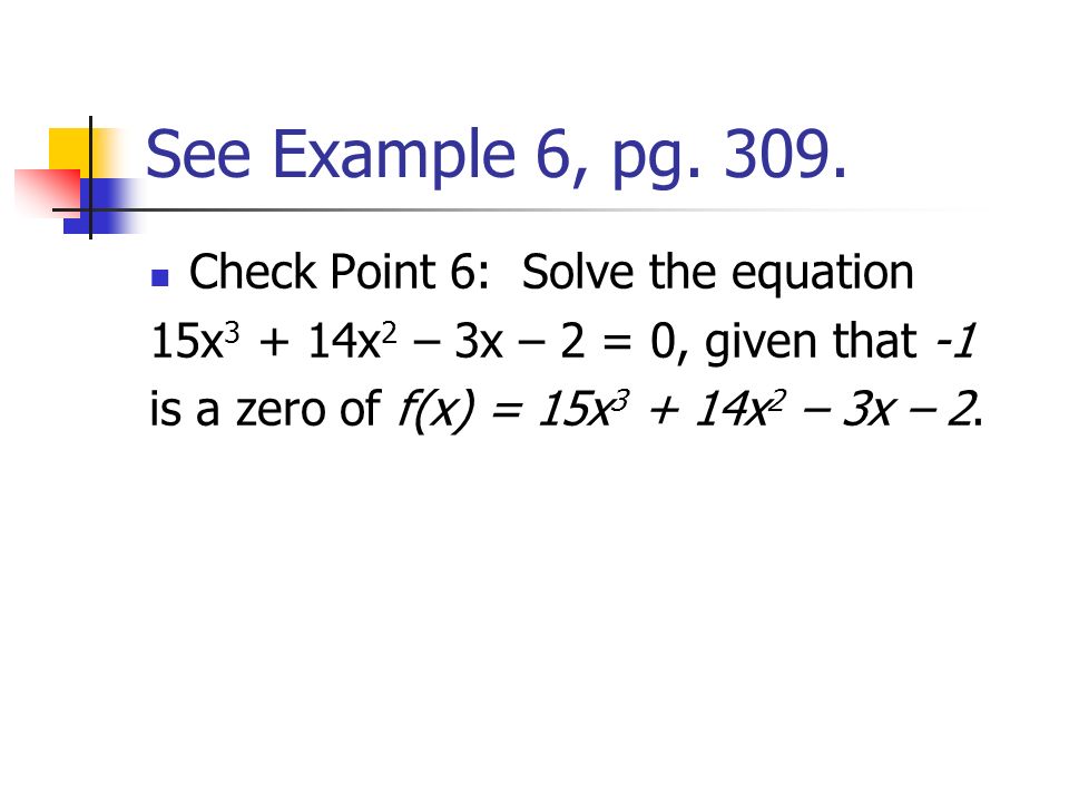 See Example 6, pg