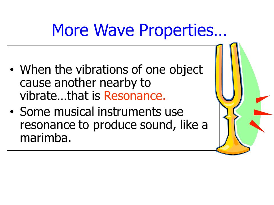 - Interactions of Waves Standing Waves If the incoming wave and a reflected wave have just the right frequency, they produce a combined wave that appears to be standing still.