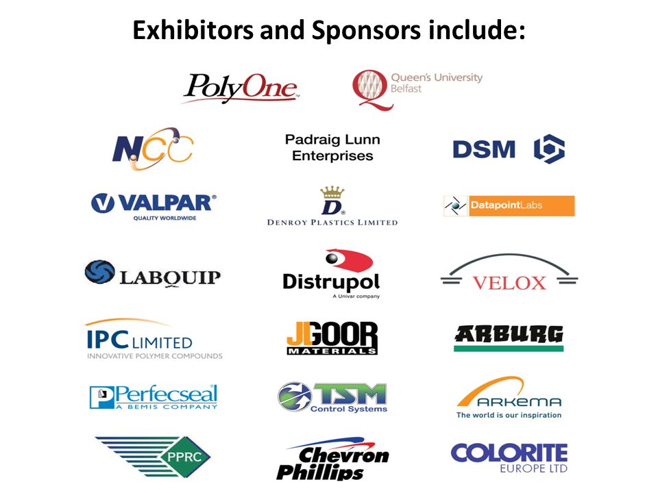 Exhibitors and Sponsors include: