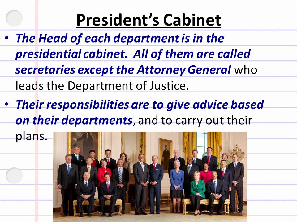 Define Presidential Cabinet