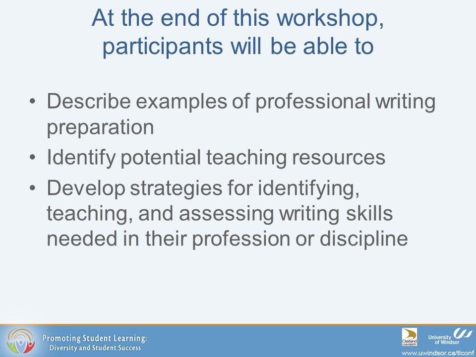 preparing students for professional writing following graduation