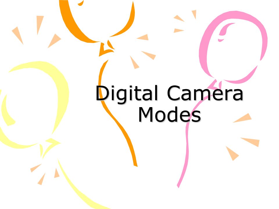 Digital Camera Modes