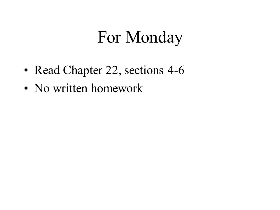 no written homework