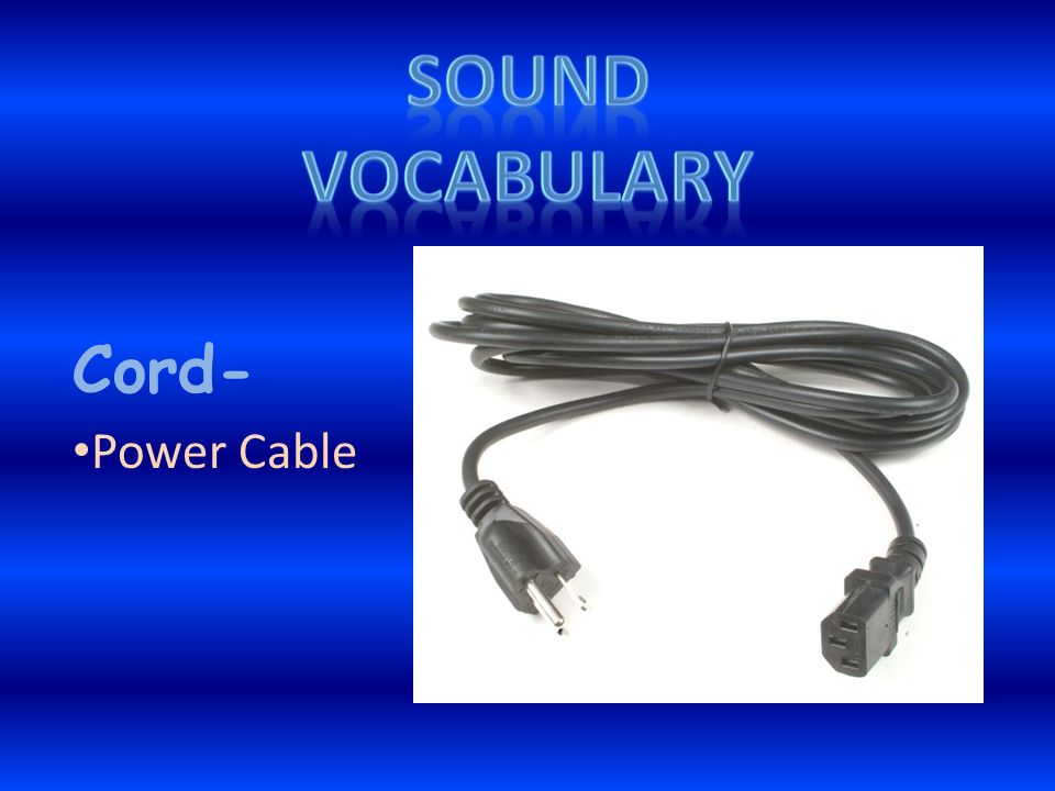 Cord- Power Cable