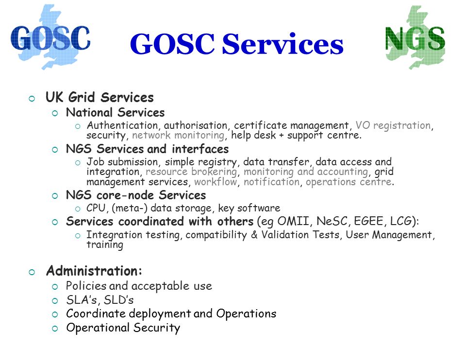The Uk S Grid Operations Support Centre And National Grid Service