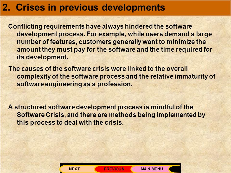 software crisis and its causes