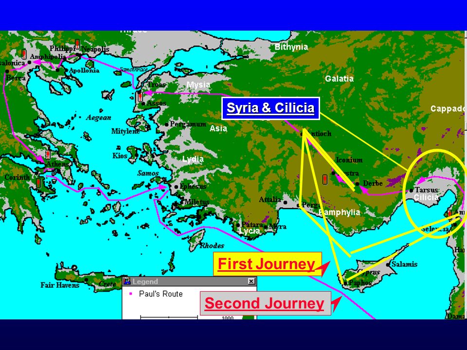 First Journey Second Journey Syria & Cilicia