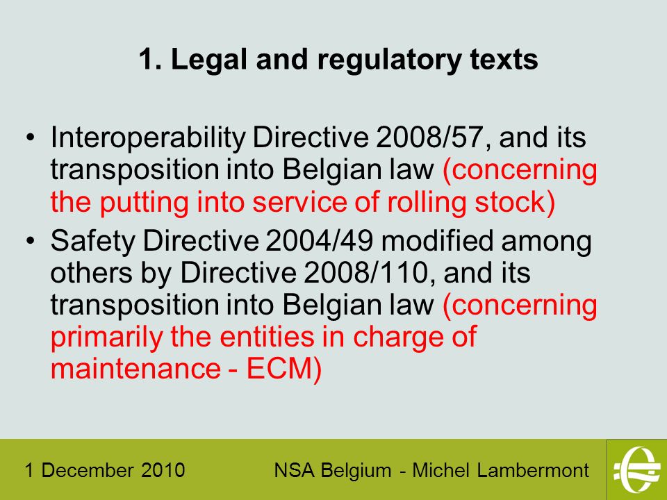 1 December 2010 Nsa Belgium. 1 December 2010nsa Belgium - Michel 