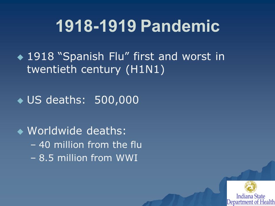 Pandemic Influenza: What Is It and Why Should We Care? Dr. Judith A ...