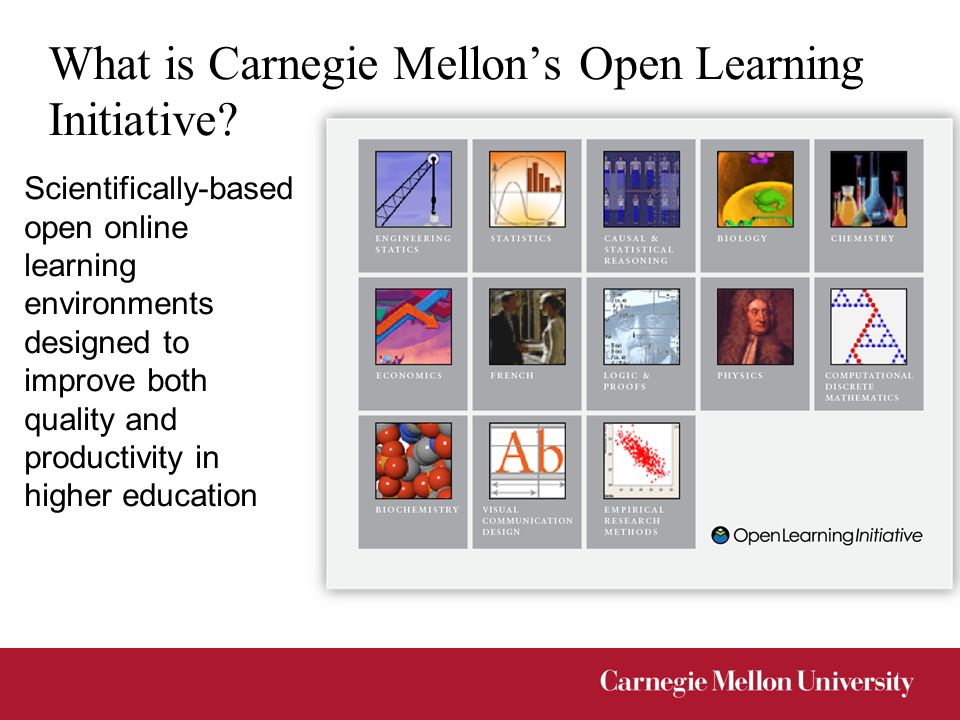 What is Carnegie Mellon’s Open Learning Initiative.