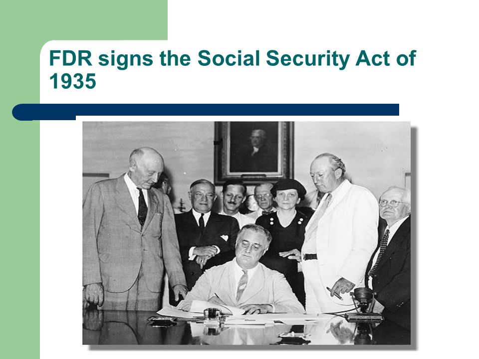 fdr social security act