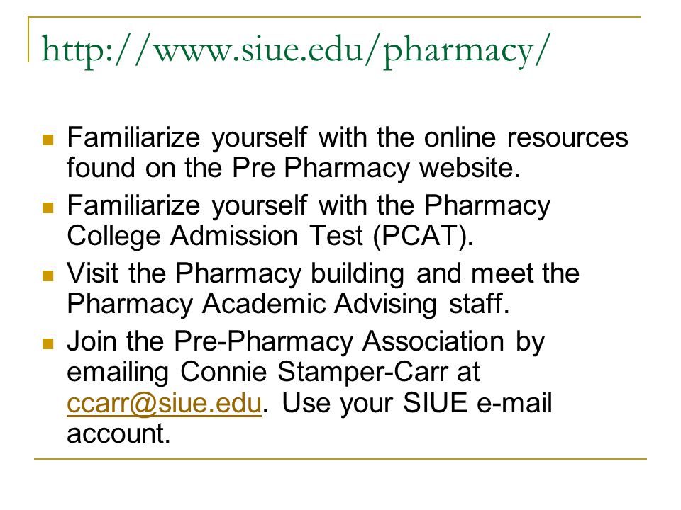 pre pharmacy at siue what you should know and how you should plan