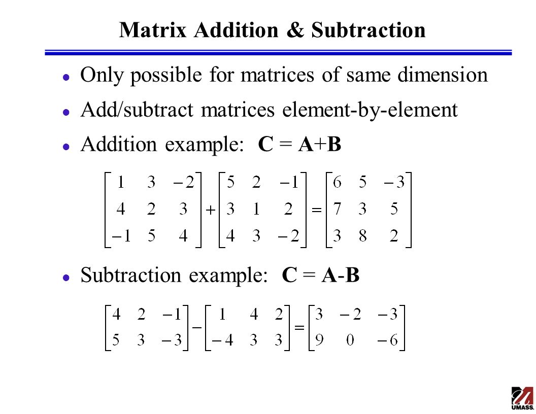 The concept of the matrix and basic definitions 94 The concept of the matrix and basic definitions 13