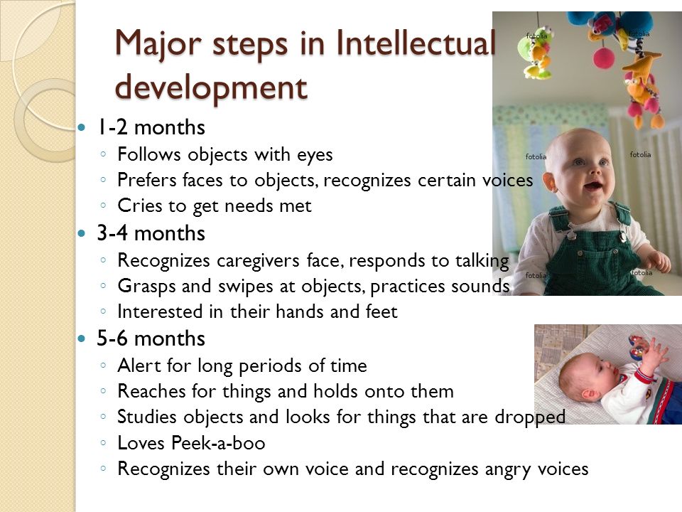 Mental development shop during infancy