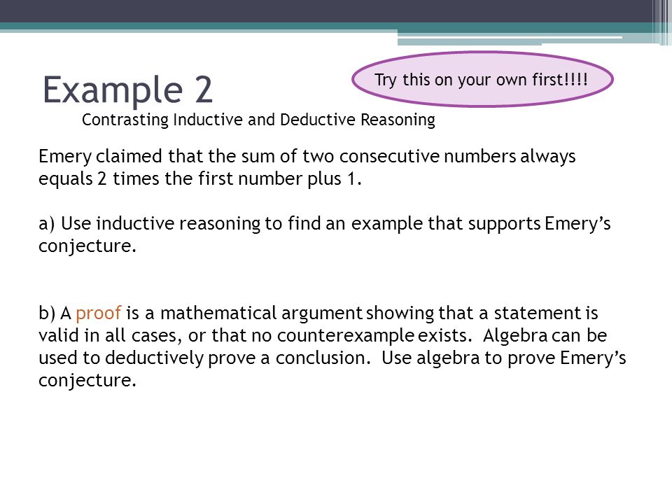 Topic 2 Deductive Reasoning Unit 1 Topic 2 Explore Deduction Is A Process Of Reasoning From Statements Accepted As True To A Conclusion For Example Ppt Download Topic 2 Deductive Reasoning Unit 1 Topic 2 Explore Deduction Is A Process Of Reasoning From Statements Accepted As True To A Conclusion For Example Ppt Download