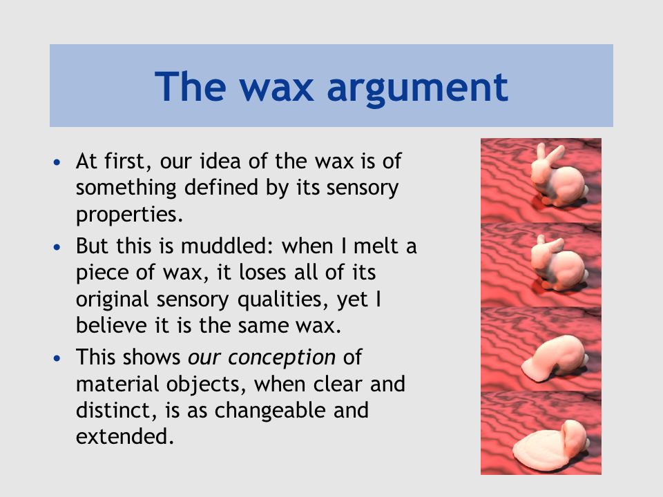 descartes wax analogy