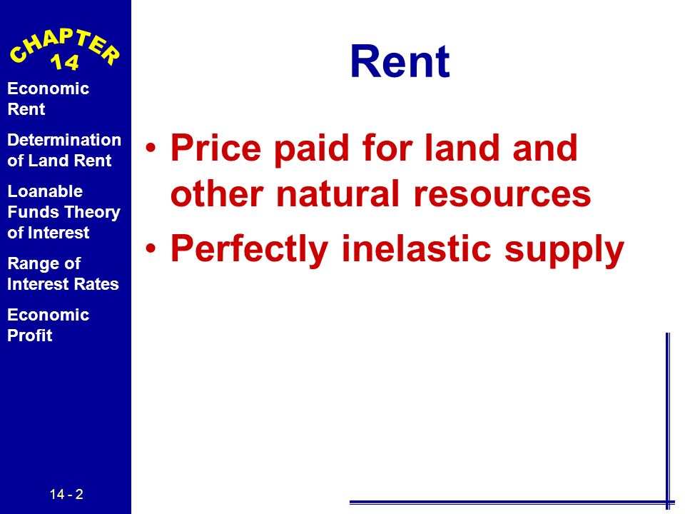 land rent theory