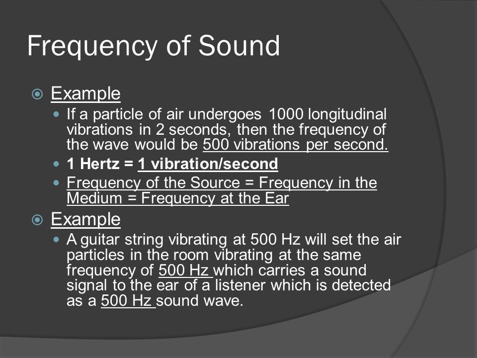 Unit 4 - Sound. Frequency of Sound how often the particles of the ...