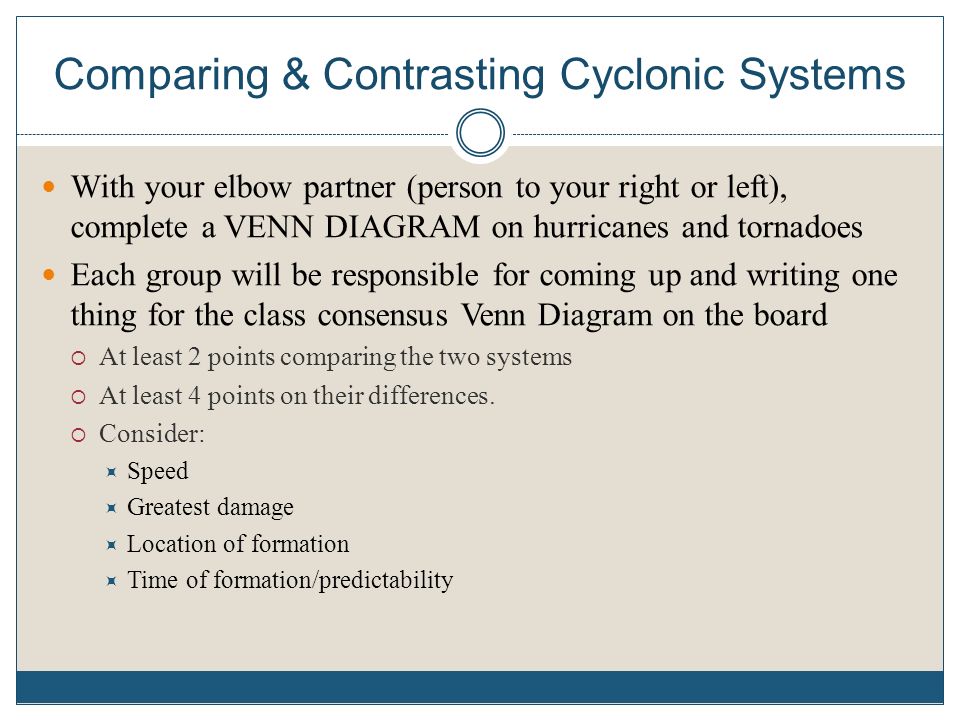 warm up 1 if you were told that there was a chance that your home venn diagram comparing tornadoes and hurricanes