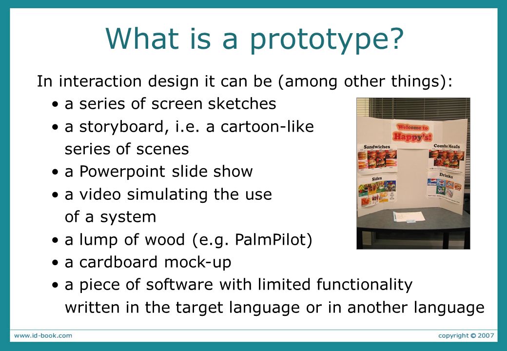 Prototyping What Is A Prototype In Other Design Fields A Prototype Is A Small Scale Model A Miniature Car A Miniature Building Or Town Ppt Download
