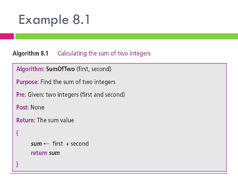 ALGORITHM CHAPTER 8. Chapter Outlines and Objectives Define an ...