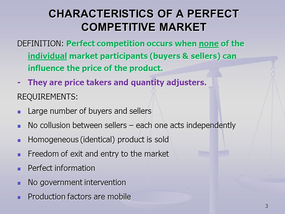 PERFECT COMPETITION (OPTIMAL PRODUCTION IN A PERFECT COMPETITIVE MARKET)  STUDY UNIT 9 PRESCRIBED BOOK CHAPTER ppt download