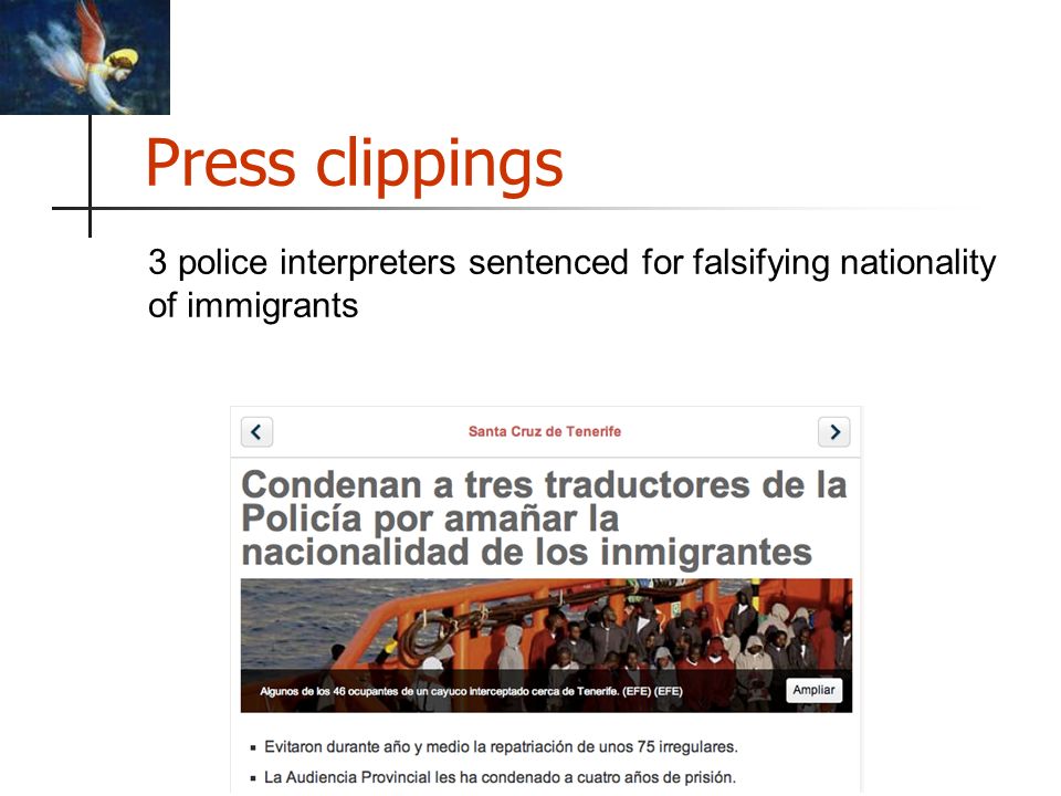 © Intercultural Studies Group Press clippings 3 police interpreters sentenced for falsifying nationality of immigrants