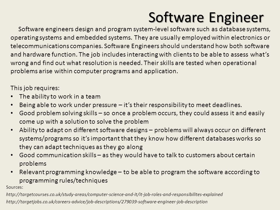 Software Developer Job Roles And Responsibilities