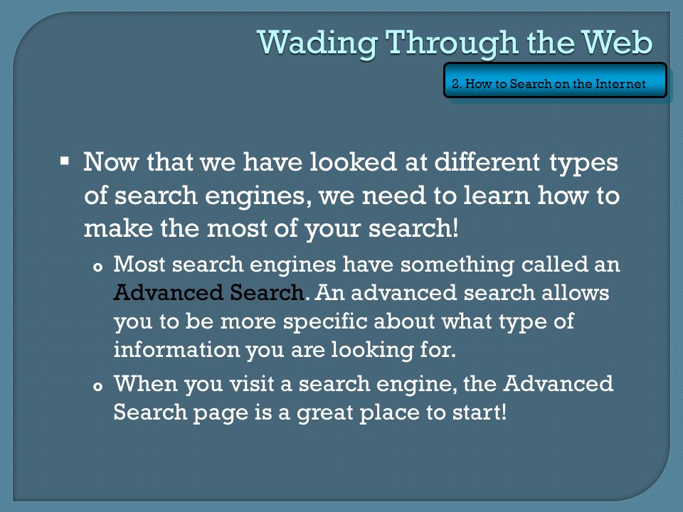 Wading Through the Web 2.