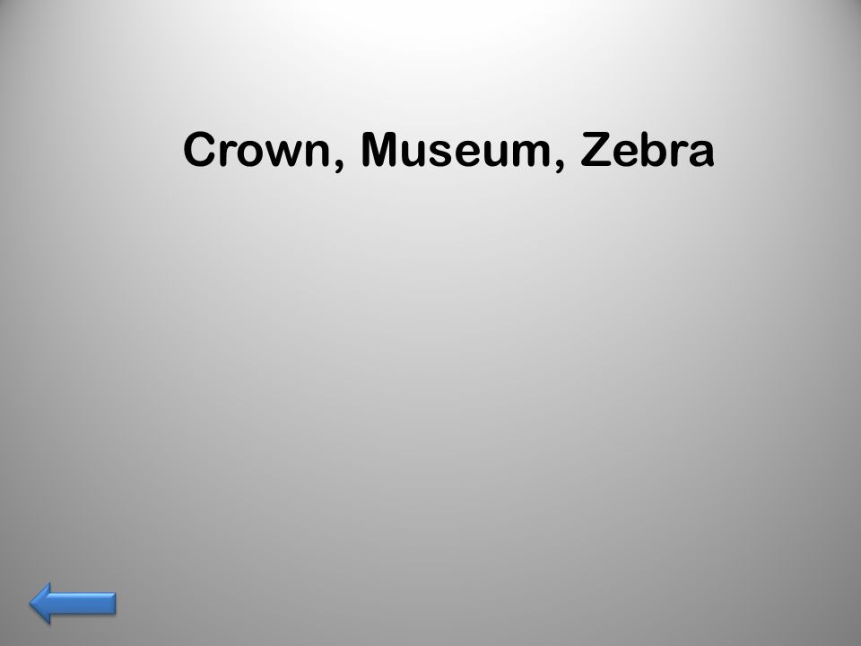 Crown, Museum, Zebra