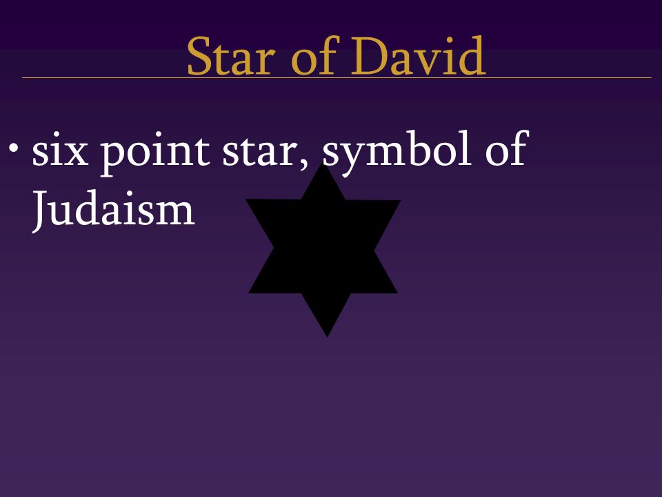 Star of David six point star, symbol of Judaism