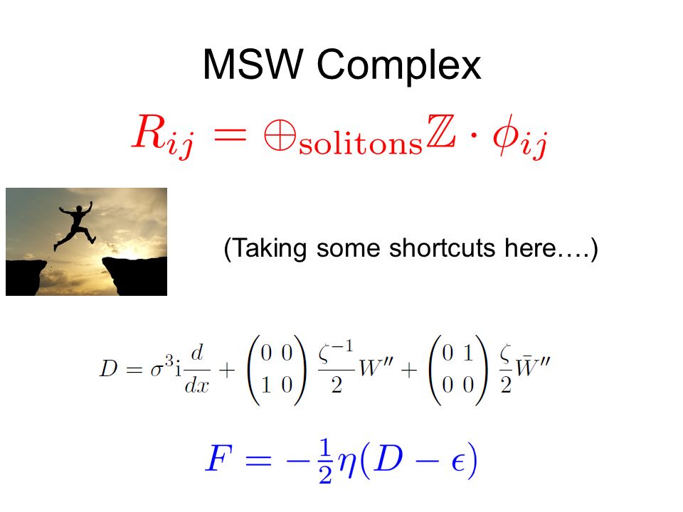 MSW Complex (Taking some shortcuts here….)