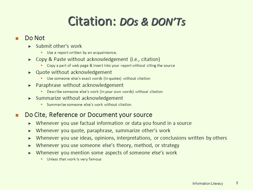 Il Step 5 Understanding Citations Information Literacy Ppt Download Il Step 5 Understanding Citations Information Literacy Ppt Download