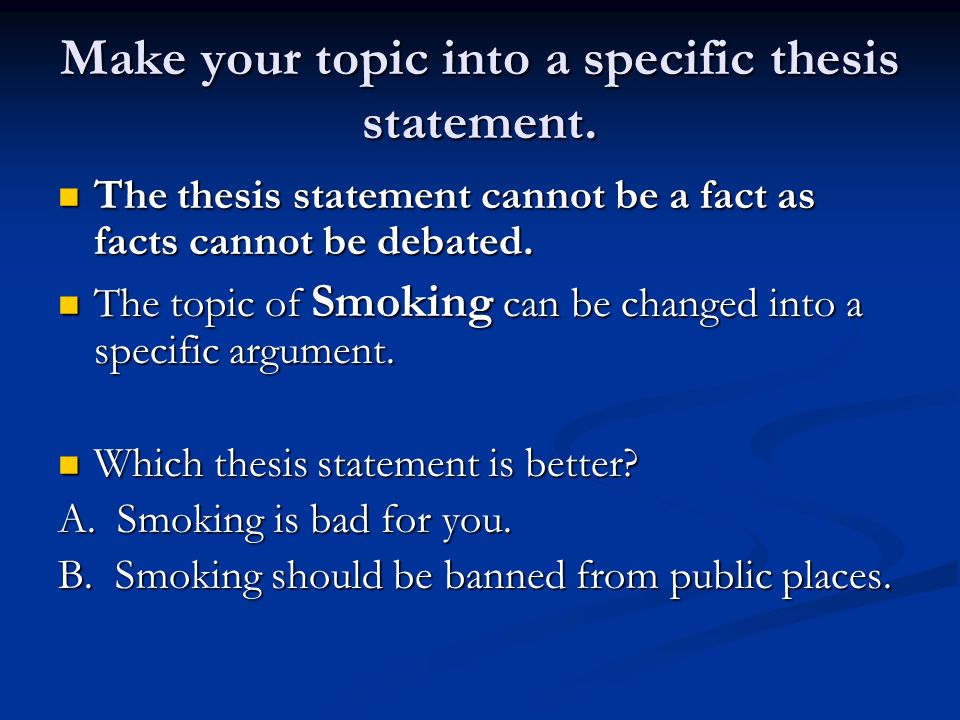 banning cigarettes argumentative essay