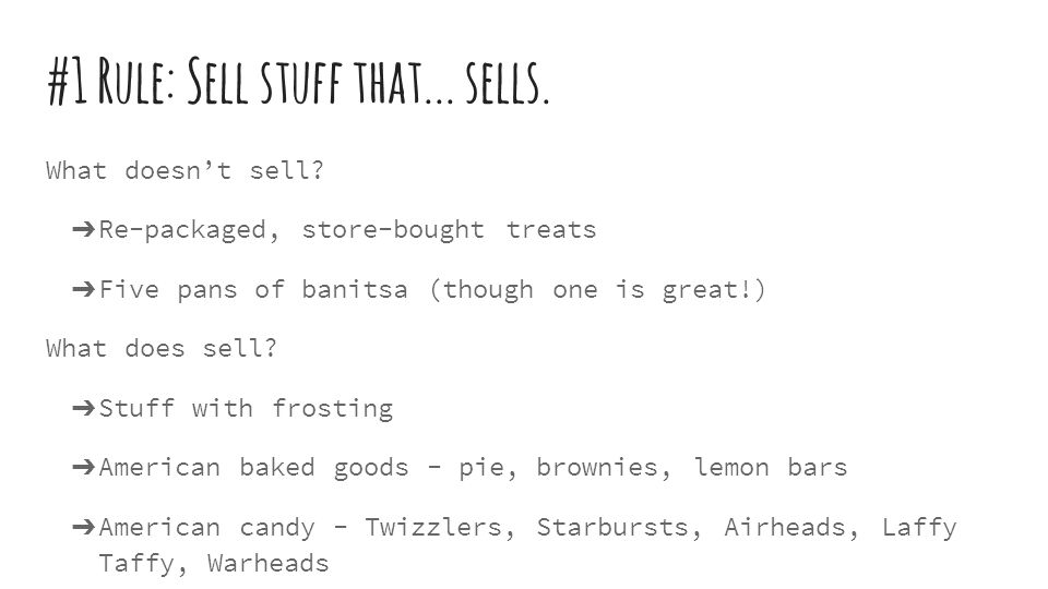 #1 Rule: Sell stuff that... sells. What doesn’t sell.