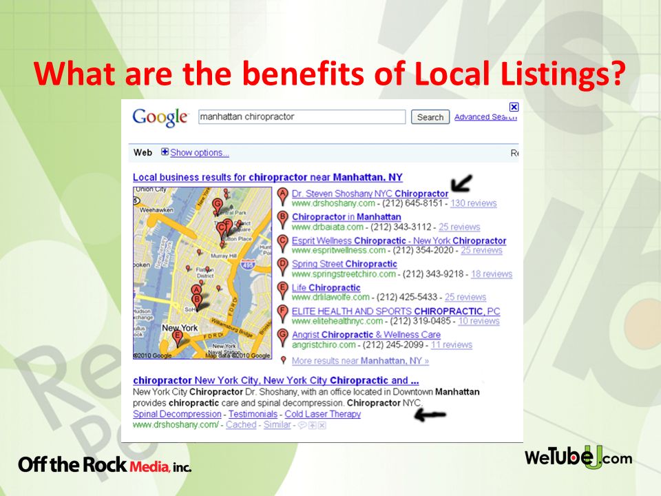 What are the benefits of Local Listings
