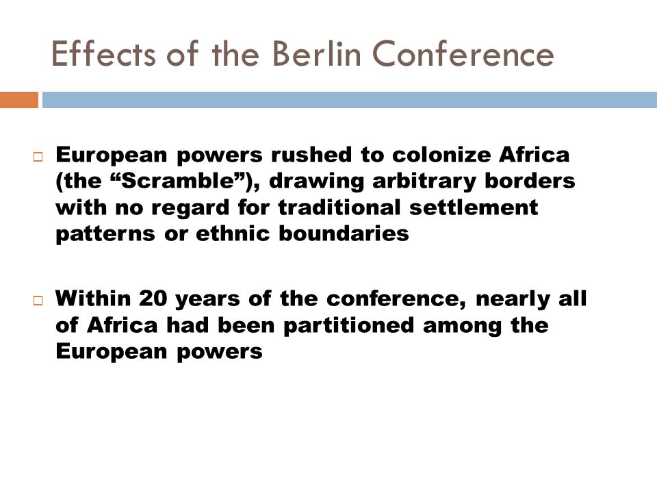 The Berlin Conference And The Partition Of Africa Ppt Download