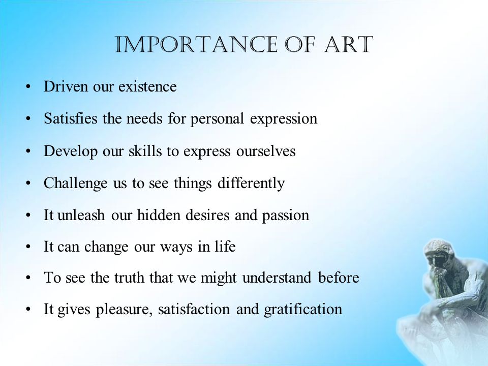 importance of art in life
