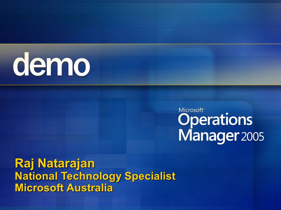 Raj Natarajan National Technology Specialist Microsoft Australia