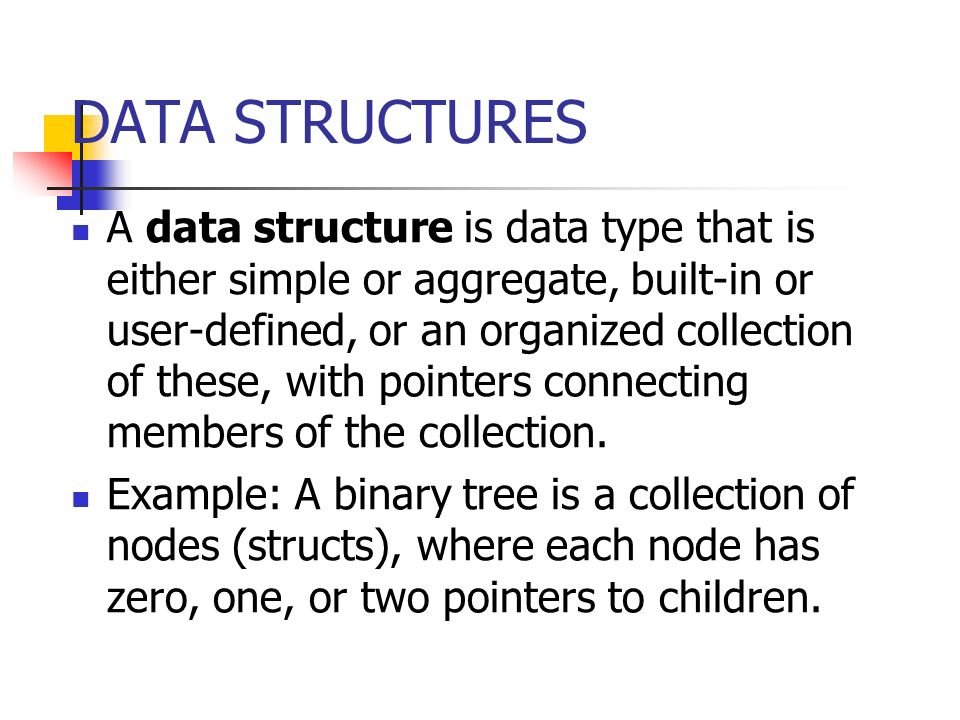 Data structures types of data structure data structure operations.