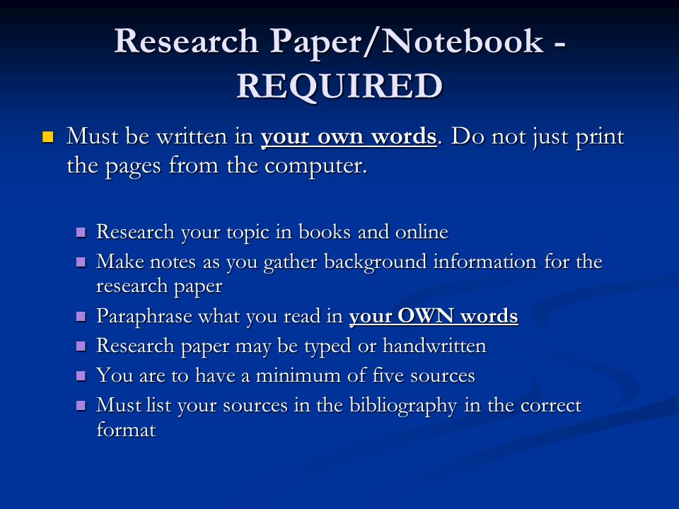 Step 3 Collect Background Information RESEARCH about Project Media Center Minimum of 5 references BOOKS: Encyclopedias Topic Books Magazines/Newspapers INTERNET: Websites Search by Topic CD ROM: Grolier Compton