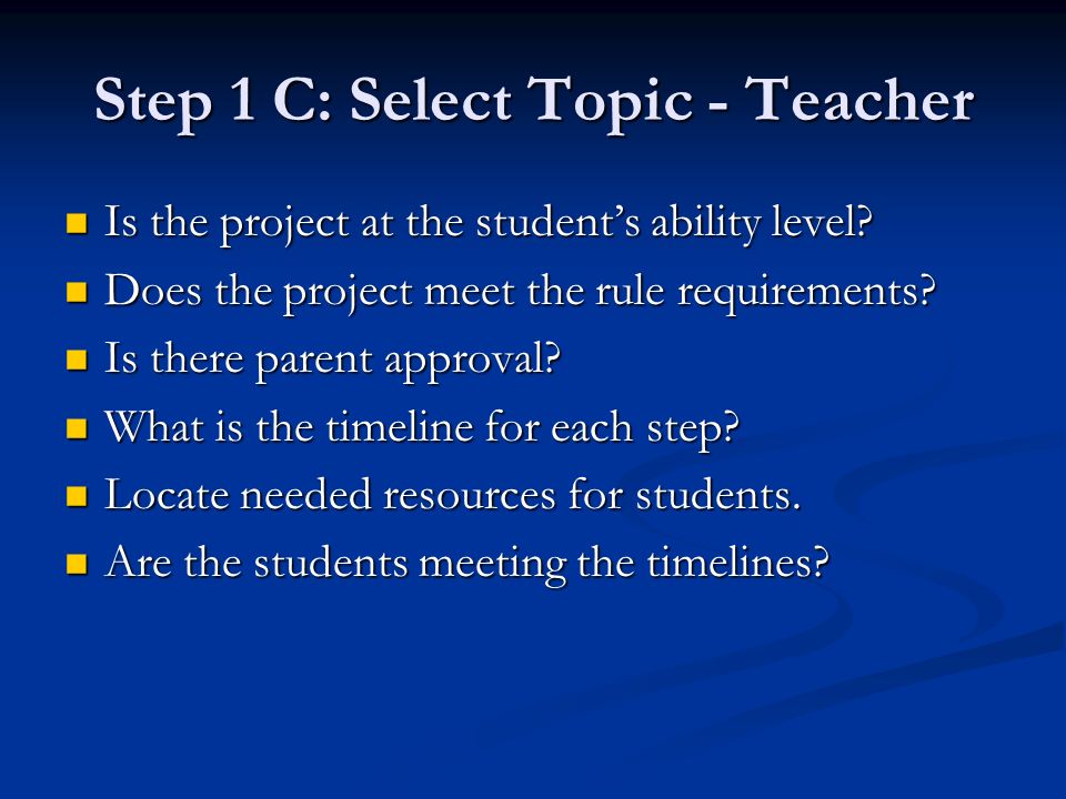 Step 1B: Select Topic - Parent Could I help with the selected topic.