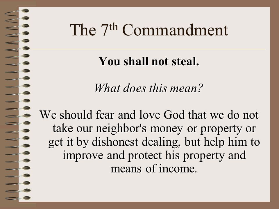 The Christian and God ’ s Will (Part III) Lesson 17 Commandments ppt ...