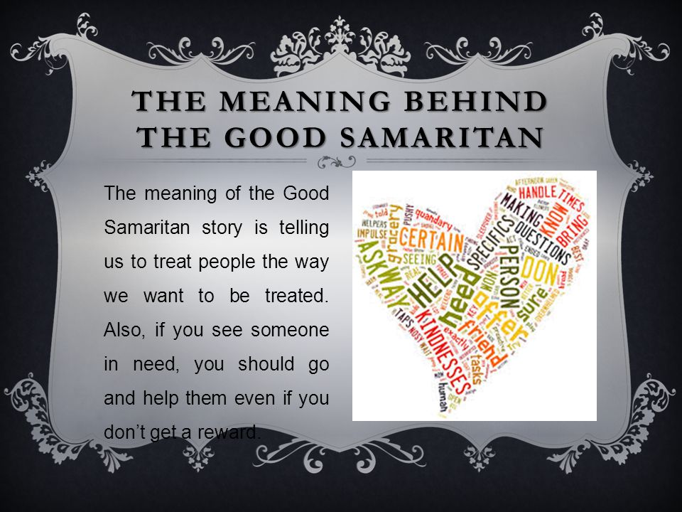 Good samaritan meaning