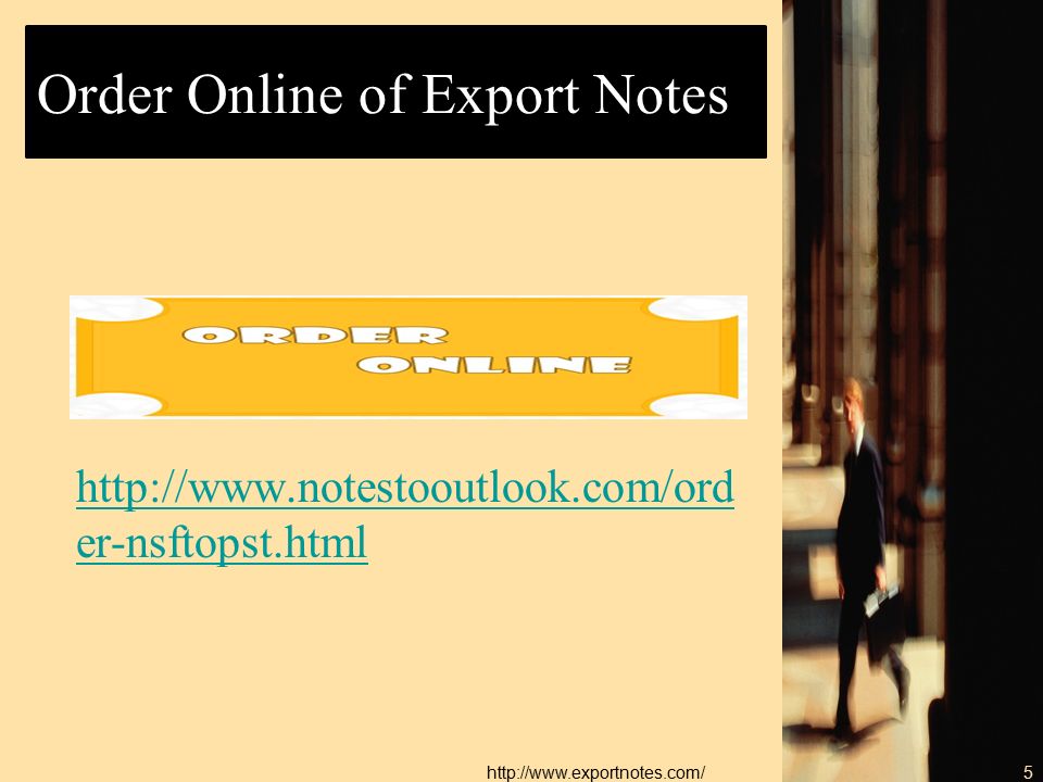 Order Online of Export Notes   er-nsftopst.html