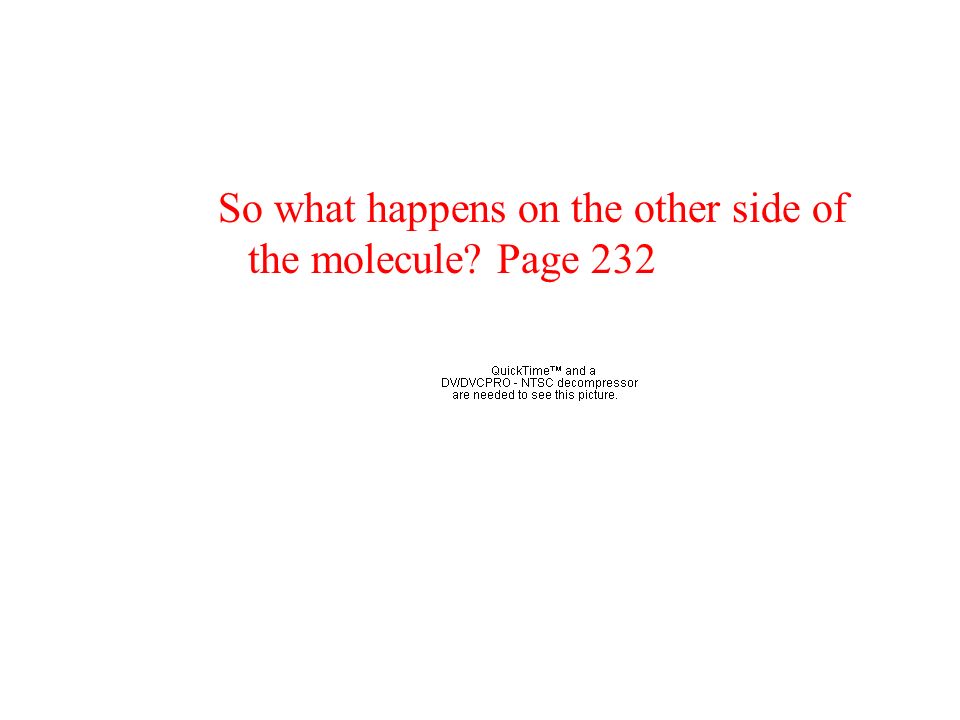 So what happens on the other side of the molecule Page 232