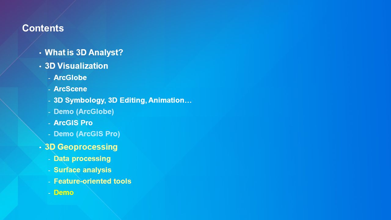 3d Analyst An Introduction Deepinder Deol Jinwu Ma Ppt Download