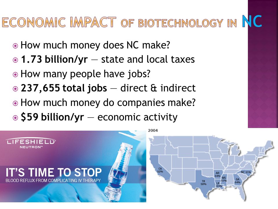 how much money do people make in biotechnology in nc